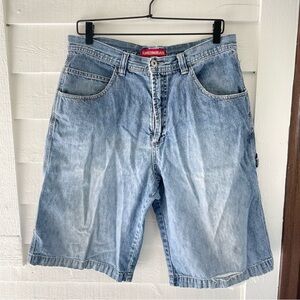 Unionbay Cargo Carpenter Shorts Denim Women’s 34 Light Wash Baggy